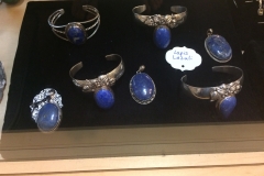 Example of the variety of options available with Lapis Lazuli and custom Sterling Silver.