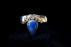 Lapis Lazuli set in Custom Sterling Silver Bracelet